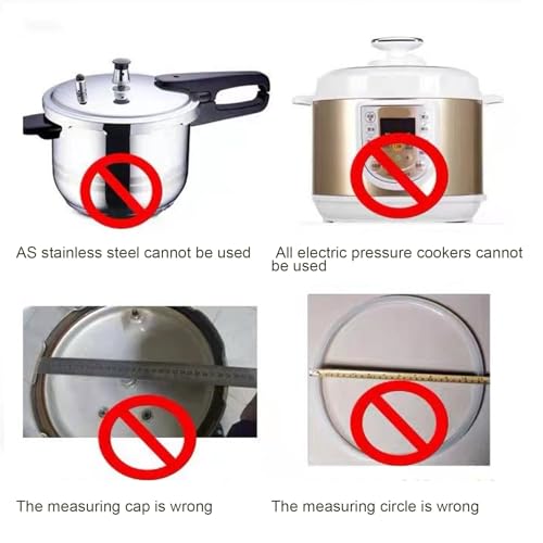 TARSHYRY Pressure King Pro Parts, Pressure King Pro 6 Litre Cooker Sealing Ring with Silicone O Ring Replacement Cooker Sealing Accessory Spares for (32cm) - Image 4