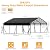 20x20FT Metal Carport Kits with Galvanized Steel Roof, Heavy Duty Metal Roof Carport with Enhanced Base, Tall MetalCarport Kits Garage for Tractors, Pickup, Boat, Car
