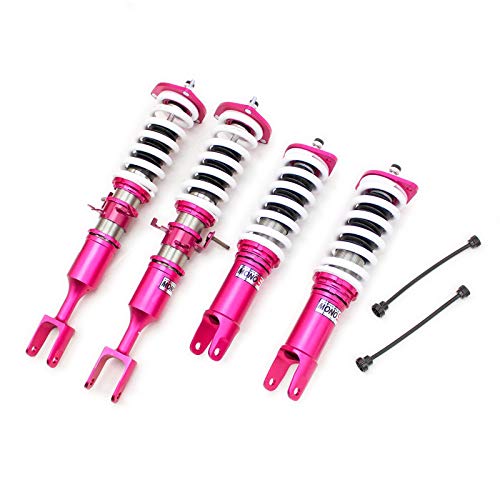 Godspeed MSS0270-A MonoSS Coilover Lowering Kit, Fully Adjustable, Ride Height, Spring Tension And 16 Click Damping, compatible with Nissan 350Z (Z33) 2003-09