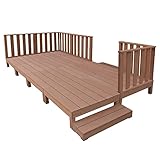 アイガーデン(igarden) ウッドデッキ 縦柵 ハイフェンスセット ナチュラル 8d6h2s アイウッド 人工木製 アイウッドデッキ ハイタイプ アイガーデンオリジナル 腐らない 人工木ウッドデッキ 縁台 WPC リビング延長