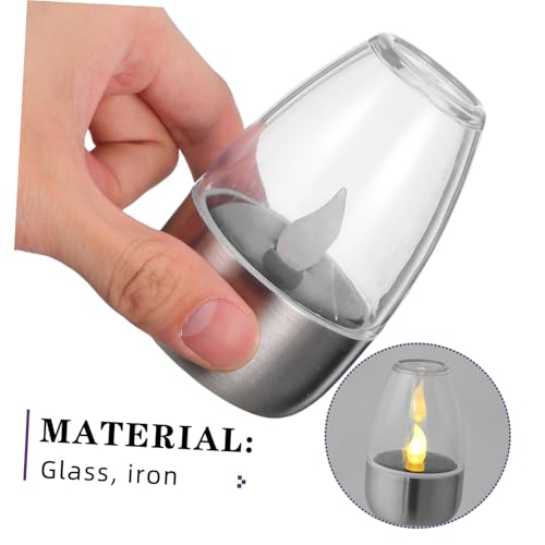 Lámpara solar recargable de luz cálida con base ORFOFE para decoración exterior 3