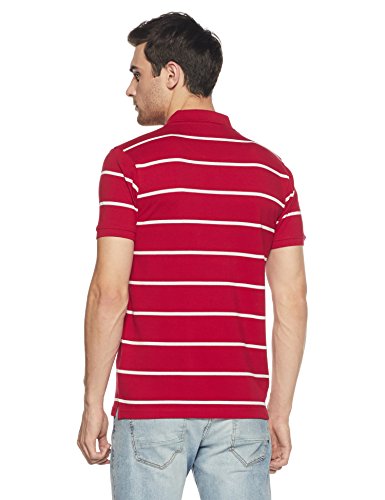 Image of Get In Men's Striped Regular Fit Polo