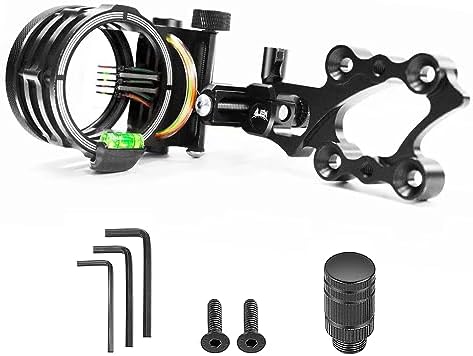 SOOHUPET 5-Pin Archery Bow Sight, Outdoor Archery Equipment, Tool-Less Micro-Click Adjustments Use with Left and Right-Hand Bows SOOHUPET 5-Pin Archery Bow Sight, Outdoor Archery Equipment, Tool-Less Micro-Click Adjustments Use with Left and Right-Hand Bows