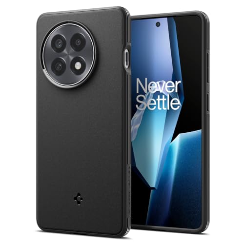 Image of Spigen Essential Sand Blast | OnePlus 13R Case [Air Cushion Protection] [Flexible] OnePlus 13R Back Cover | TPU - Matte Black