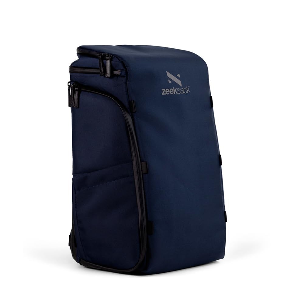 Zeeksack Plecak 30 l – The Organizer plecak podróżny, wyjmowane przegródki – bagaż podręczny do samolotu, pracy, fitnessu i weekendowych wycieczek, czarny, L