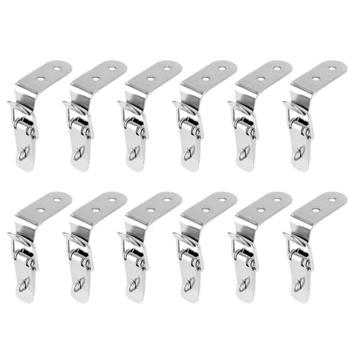 Boutons-pression en acier lot de 8 fixation d'angle et fermeture solide - 5