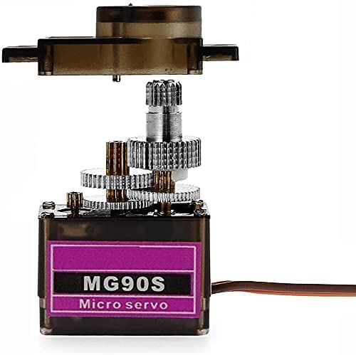 YUNIQUE USA 5 Peças MG90S Micro Servomotor 14G RC Helicóptero Avião Barco Controles Robô Mini Servo