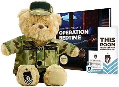 ZZZ Bears Military, Police and Fireman Teddy Bears Plush Toys to Honor, Protect and Cuddle at Bedtime (Air Force Uniform)