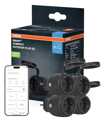 OSRAM SMART+ WiFi Matter Außensteckdose Plug 16A 3680W IP44 – Ansicht 1