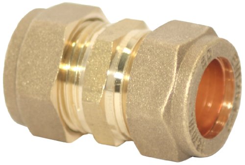 Plumb-Pak PF01-5AMZ Compression Straight Coupler 15mm - Pack of 5