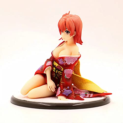 24Cm Anime Figure My Teen Romantic Comedy Snafu Yuigahama Yui Seated Pvc Action Figure Collection Model Gift Statue Ornament Adult Toy Doll Beautiful Girl #TOP5