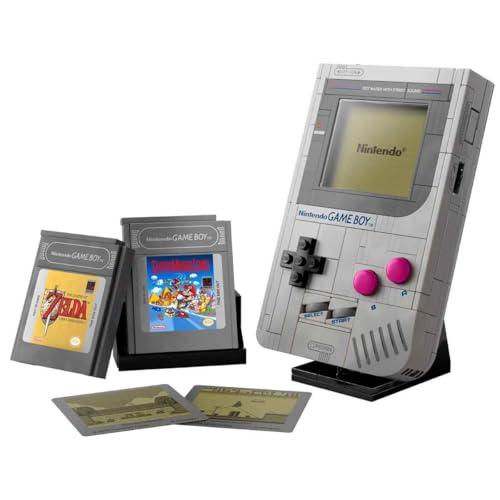 LEGO Super Mario Game Boy Set da Costruzione per Adulti - Modello da Esposizione Nintendo con 2 Cartucce con Schermi Lenticolari Incluso Zelda e Stand - Regalo Retrò per i Fan dei Videogiochi - 72046 - Immagine 3