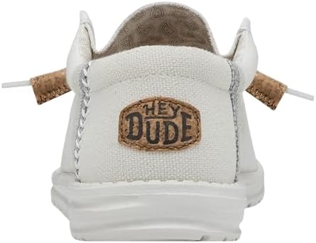 Hey Dude Men's Wally Break Stitch White Mows Size 12| Men's Loafers | Men's Slip On Shoes | Comfortable & Light-Weight | Image 4