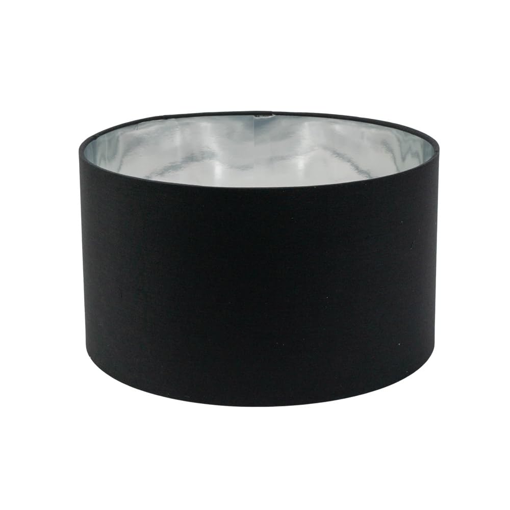 ValueLights | Reni Medium Pendant Shade with Black & Chrome Inner | Shades, Home Décor & Improvement Essential | 350mm Shade Width