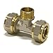 Produktbild Pipetec Schraubfitting T Stück 16x2 mm 3/4 Zoll Aussengewinde für Mehrschicht-Verbundrohr, DVGW, UBA-konform, bis max.100°C