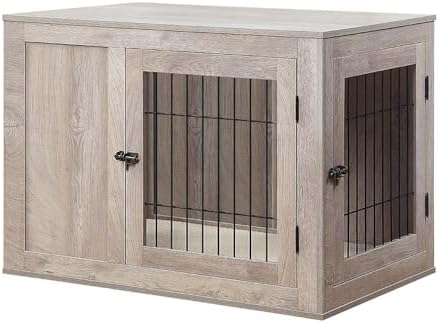 unipaws 36 Inch Furniture Style Dog Crate with Cushion for Medium...