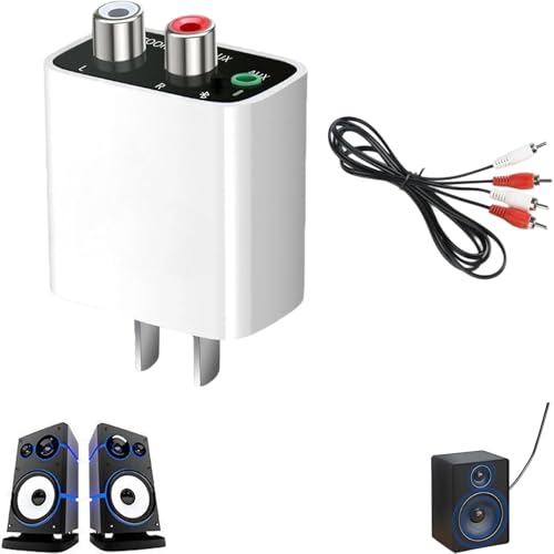 Bluetooth 5.4 Receiver – Upgrade Old Speakers to Wireless Audio,for Old Stereo/Speaker/Wired Speakers/Home Audio Music Streaming Stereo System,Receiver to AUX/RCA Converter (1)