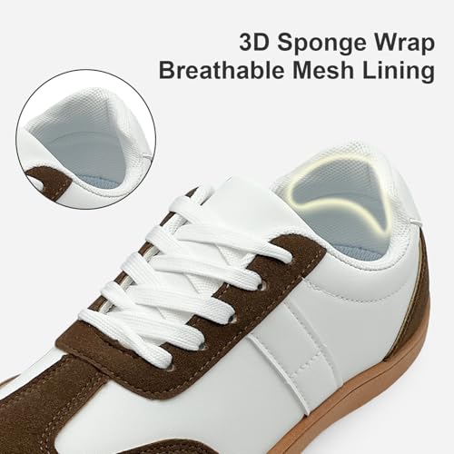 Fashion Sneakers for Women Men, Classic Casual Retro Trainer Shoes Low-Top Comfortable Breathable Walking Flat Tennis Shoes3