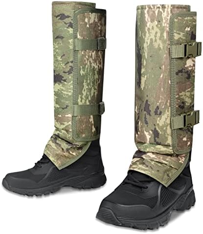 HUNTARMOR Snake Gaiters Leg Guards: Waterproof Snake Chaps for Hunting, Adjustable Leg Gaiter Snake Bite Protection for Lower Legs, Lightweight Flexible Design Snake Guards Fits Men & Women