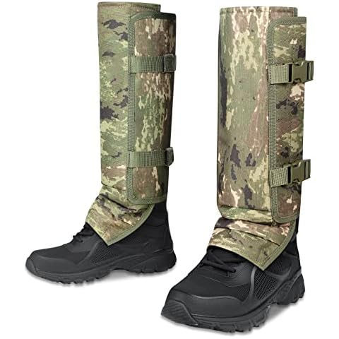 LUCKY CLOVER Snake Gaiters, Waterproof Snake Guards Bite Protection for Lower Legs, Snake Proof Gaiters Fit for Men & Women, Adjustable Size Snake Chaps for Hunting Hiking and Farm Working Cover