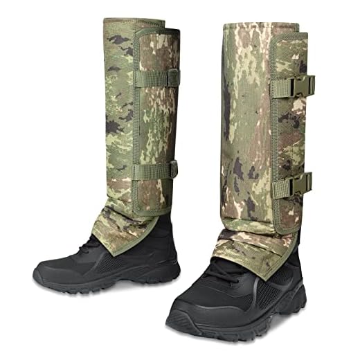 HUNTARMOR Snake Gaiters Leg Guards: Waterproof Snake Chaps for Hunting, Adjustable Leg Gaiter Snake Bite Protection for Lower Legs, Lightweight Flexible Design Snake Guards Fits Men & Women