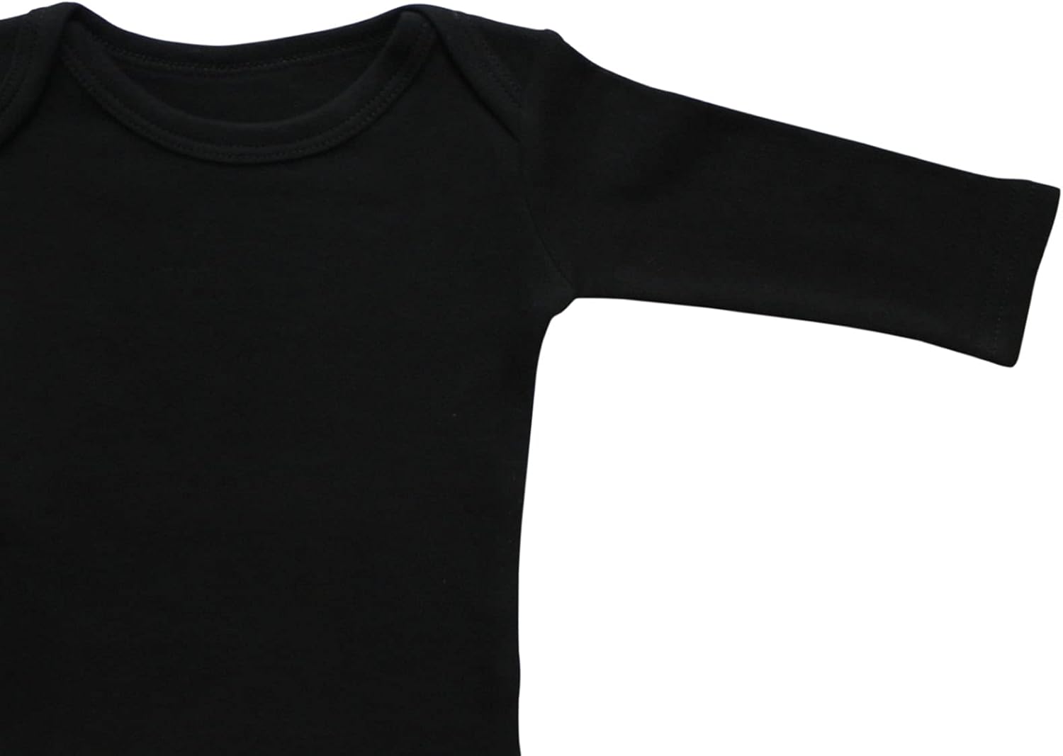 3 Pack Unisex Baby Long Sleeve Romper 100% Cotton Solid Color Infant Bodysuit, Newborn-24 Months - Image 4