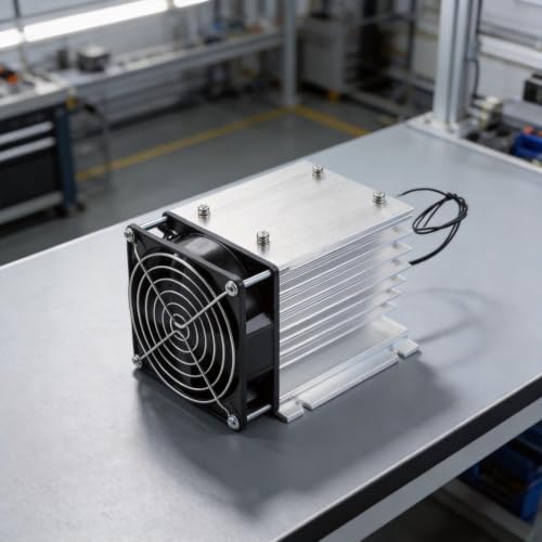 Disipador de calor ventilador 220V para solucionar caídas de relés 4