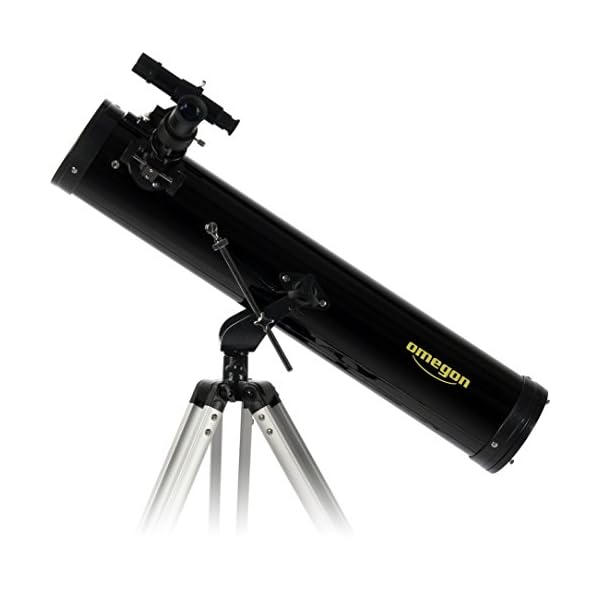Omegon Teleskop N 76/700 AZ-1 | Einsteiger-Spiegelteleskop | azimutale Montierung | kompakt & leicht | für Mond & Planeten | Astronomie-Teleskop für Jugendliche & Erwachsene – Bild 8