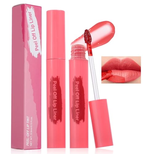 Image of Peel Off Lip Stain Lip Liner Waterproof Lip Tint Nude | Long Lasting, Matte Finish, Transfer-proof, Highly Pigmented, Ideal Day Gifts