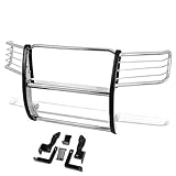 Auto Dynasty Stainless Steel Front Bumper Headlight/Grille Brush Guard Compatible with 11-14 GMC Sierra 2500HD/3500HD