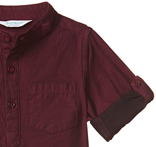 Image of miniklub Boys White Regular Fit Printed Casual Shirt