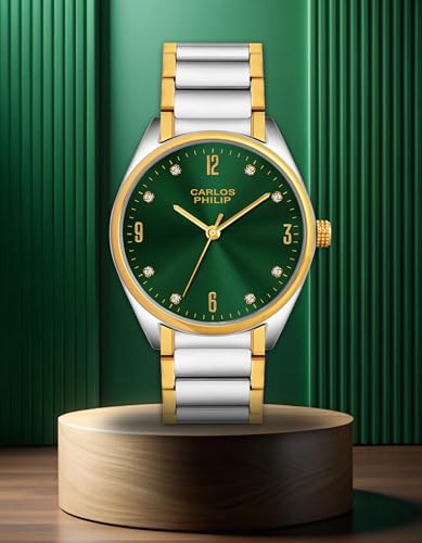 Image of Carlos Philip Axis Series Luxury Analog Watch for Men | Stainless Steel Strap | Japanese Miyota Movement | Stylish Water-Resistant Classic Timepiece