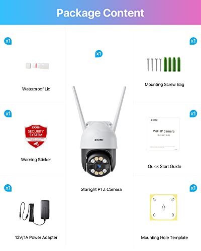 ZOSI C289 1080P Telecamera WiFi Esterna