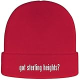 got Sterling Heights? - Soft Adult Beanie Cap, Red