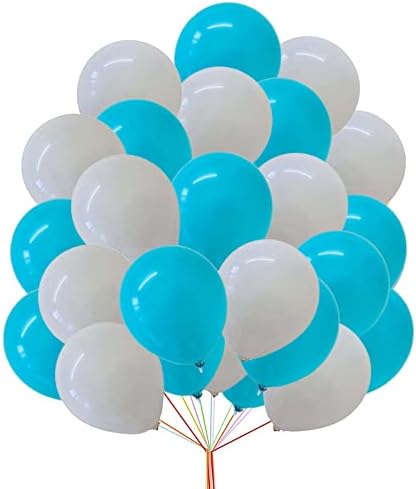 10" Latex Vibrant White, Red, Black Colour Combination Plain Balloons For Party Decorations Valentines Day Pack of 30