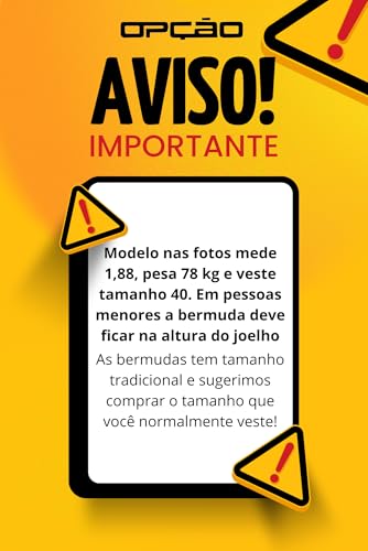 Bermuda Short Cargo Masculina com Bolsos Opção (BR, Numérico, 40, Regular, Regular, Bege)