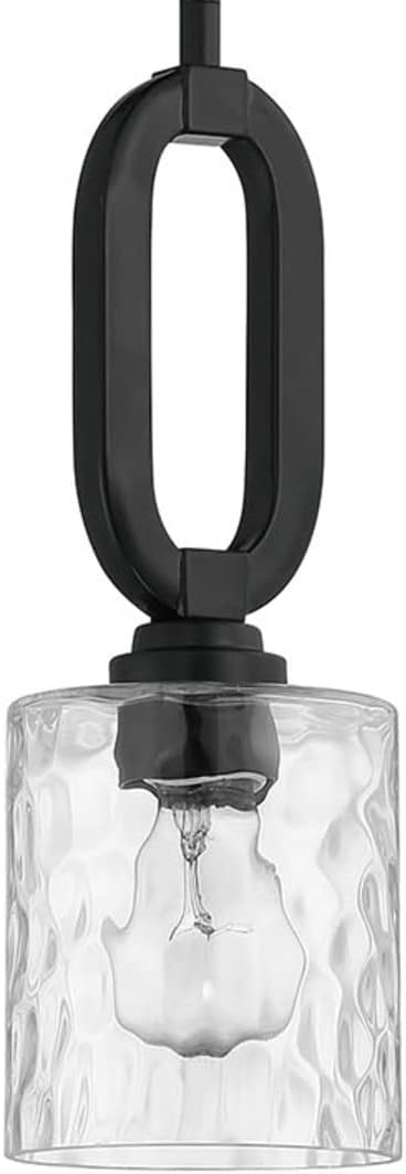 Craftmade Collins 1 Light Mini Pendant Flat Black