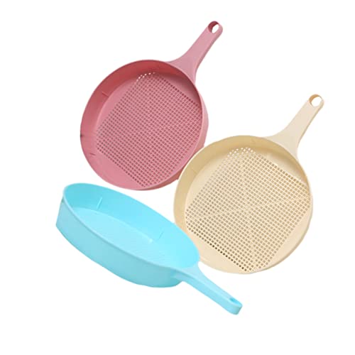 Cabilock 3 Piezas Tamiz De Suelo Panorámico Tamiz De Jardín Suministros De Jardinería Tamiz De Tierra Piedra De Malla Maceta para Plantas Malla para Jardín Estilo Japones Bandeja Niño