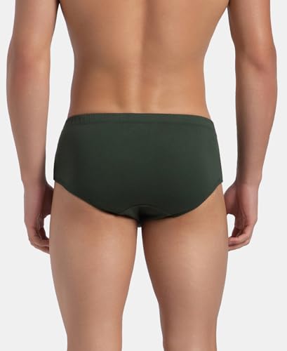 Image of Jockey 8035 Men Super Combed Cotton Solid Brief with Ultrasoft Concealed Waistband