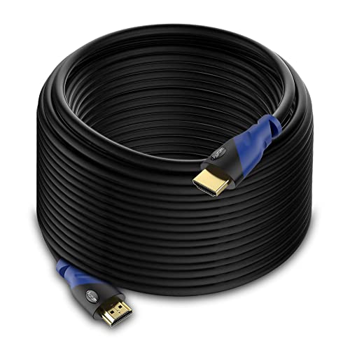 AURUM CABLES 4K HDMI Cable 50ft Long, 4K@60Hz High Speed HDMI Cord with Ethernet, Supports UHD Resolution, ARC, 3D, CL3 Certified - Compatible with HDTV, PC, Laptop, PS3, Xbox, Blu-ray