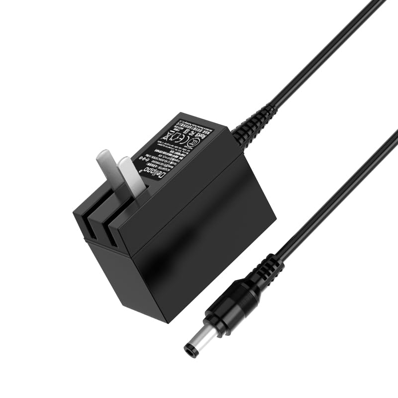 Delippo 5V 2A Power Supply 2000mA 5V AC Adapter 100-240V 50-60Hz AC to DC 5 Volt 2Amp Power Adapter 5V Transformer with 5.5mm x 2.5mm DC Outlet Plug