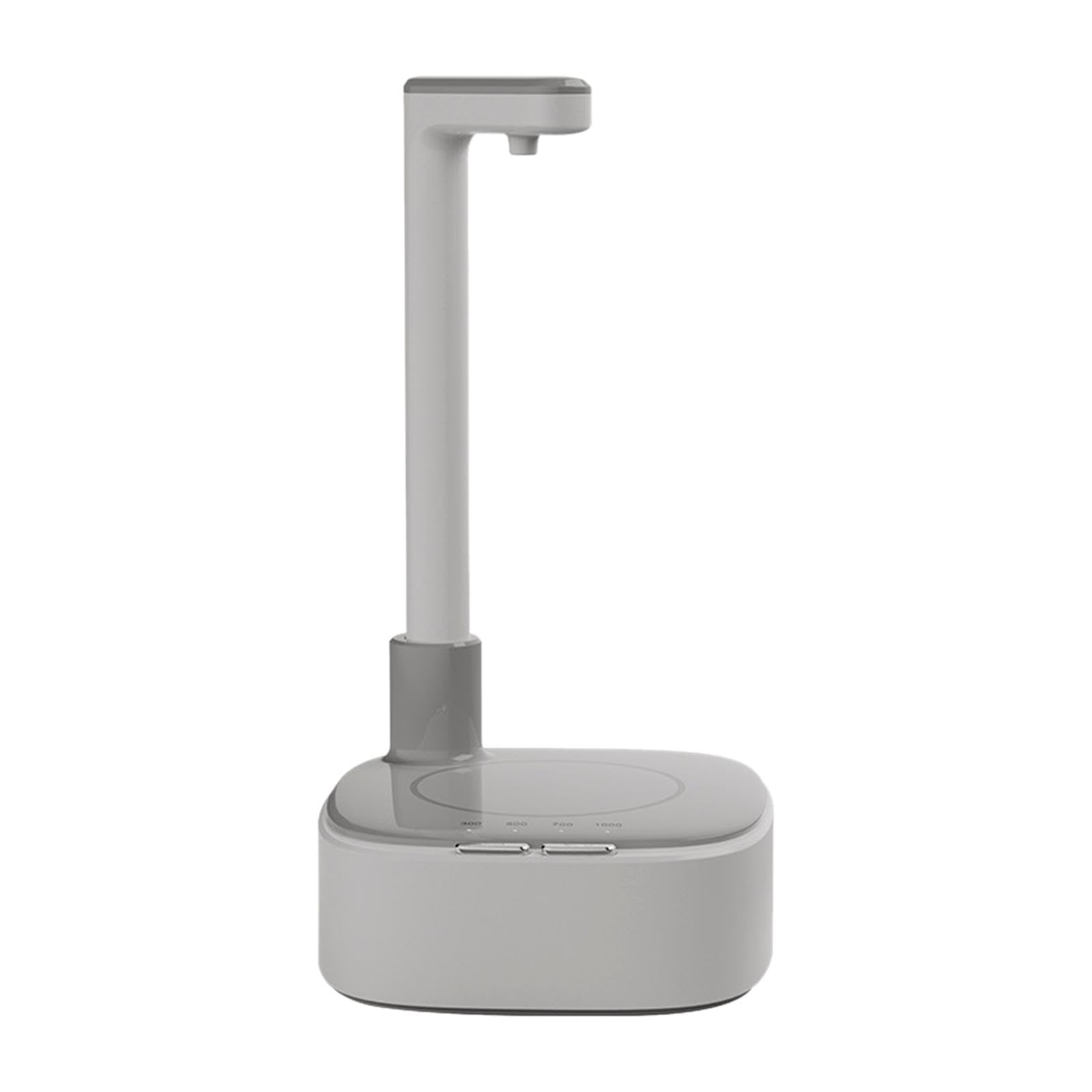 Dispensador de agua automático y silencioso con silicona alimentaria para garrafón, gris