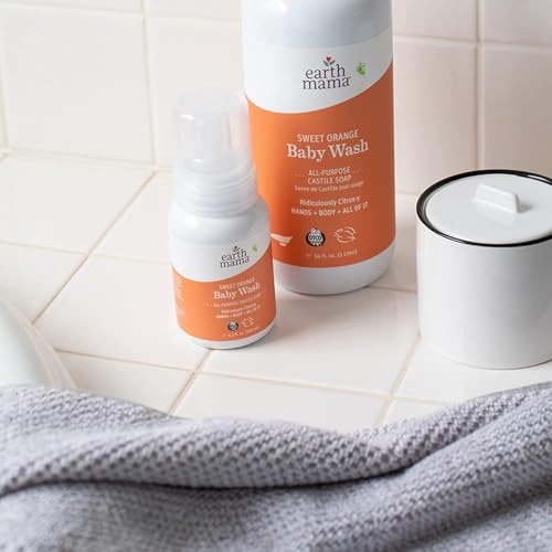 Earth Mama 10-055 Sweet Orange Baby Liquid Wash Foaming Hand Soap, Organic All Purpose Body Wash For Sensitive Skin, Castile Soap thumb #7