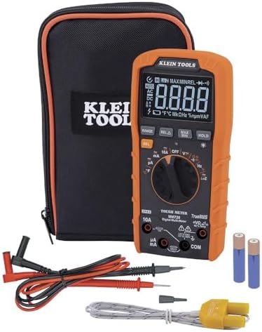 Klein Tools MM720 Digital Multimeter, Auto-Ranging TRMS, Low Impedance (LOZ), 1000V AC/DC Voltage, 10A AC/DC Current, 60 MOhmsResistance