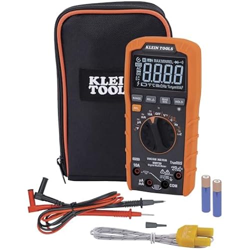 Klein Tools MM720 Digital Multimeter, Auto-Ranging TRMS, Low Impedance (LoZ), 1000V AC/DC Voltage, 10A AC/DC Current, 60 MOhms Resistance