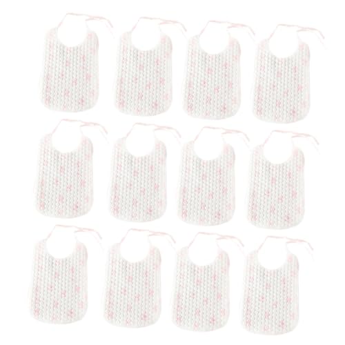 BESPORTBLE Waterproof Disposable Baby Bibs for Infants 32-Piece Unisex Feeding Bibs Ties for Easy Cleanup and Mess-Free Eating