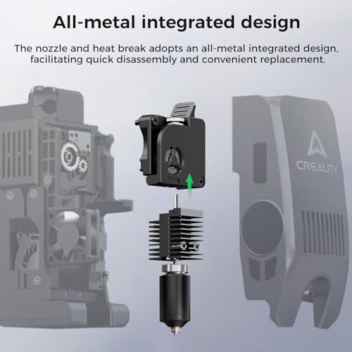 Creality K2 Pro Hotend, Original-Keramik-Heizblock-Set, 3D-Drucker-Zubehör Unicorn Quick-Swap-Düsen-Kit, 300 °C hochtemperaturbeständig, vollständig aus Metall gefertigtes integriertes Design