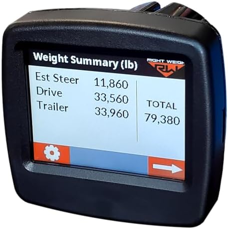 Right Weigh 202-DDG-02 Bluetooth-Enabled Interior Digital Load Sc...