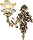 ZLKJHSHOP Wall Lamps French Wall Lamp, Living Room Bedroom Bedside Tv Background Wall Lamp Wall Lighting, Ble Chandelier