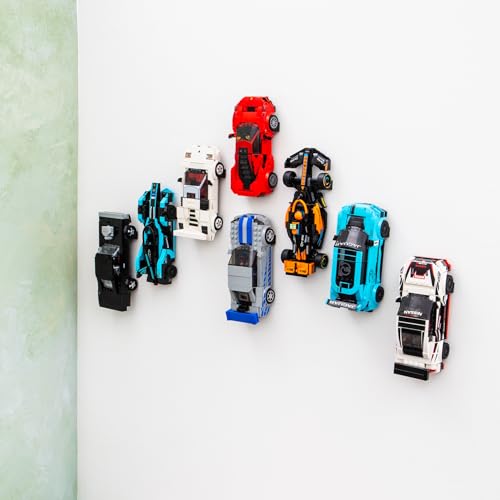 12 x Wandhalterungshaken, kompatibel mit Speed Champions Autos, Wandhalterung, Display-Haken für Ziegelautos (12 Stück)